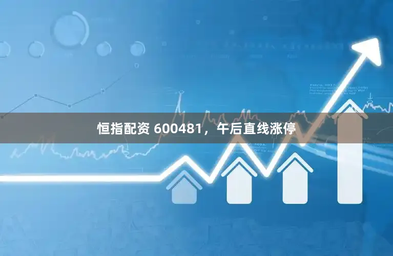 恒指配资 600481，午后直线涨停