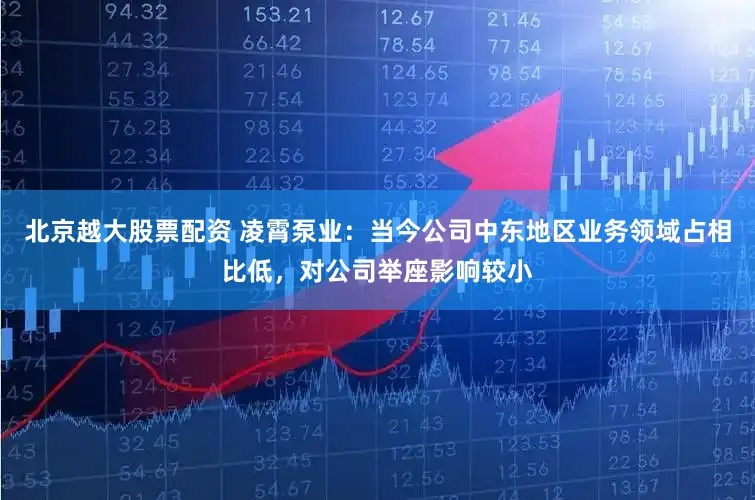 北京越大股票配资 凌霄泵业：当今公司中东地区业务领域占相比低，对公司举座影响较小