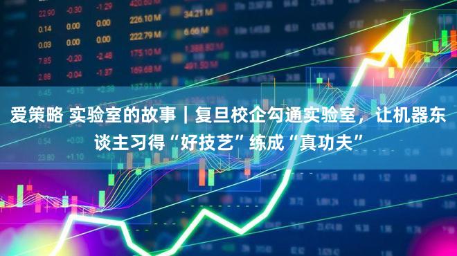 爱策略 实验室的故事｜复旦校企勾通实验室，让机器东谈主习得“好技艺”练成“真功夫”